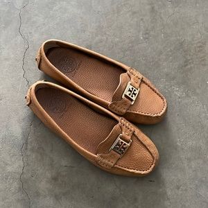Tory Burch all leather loafers